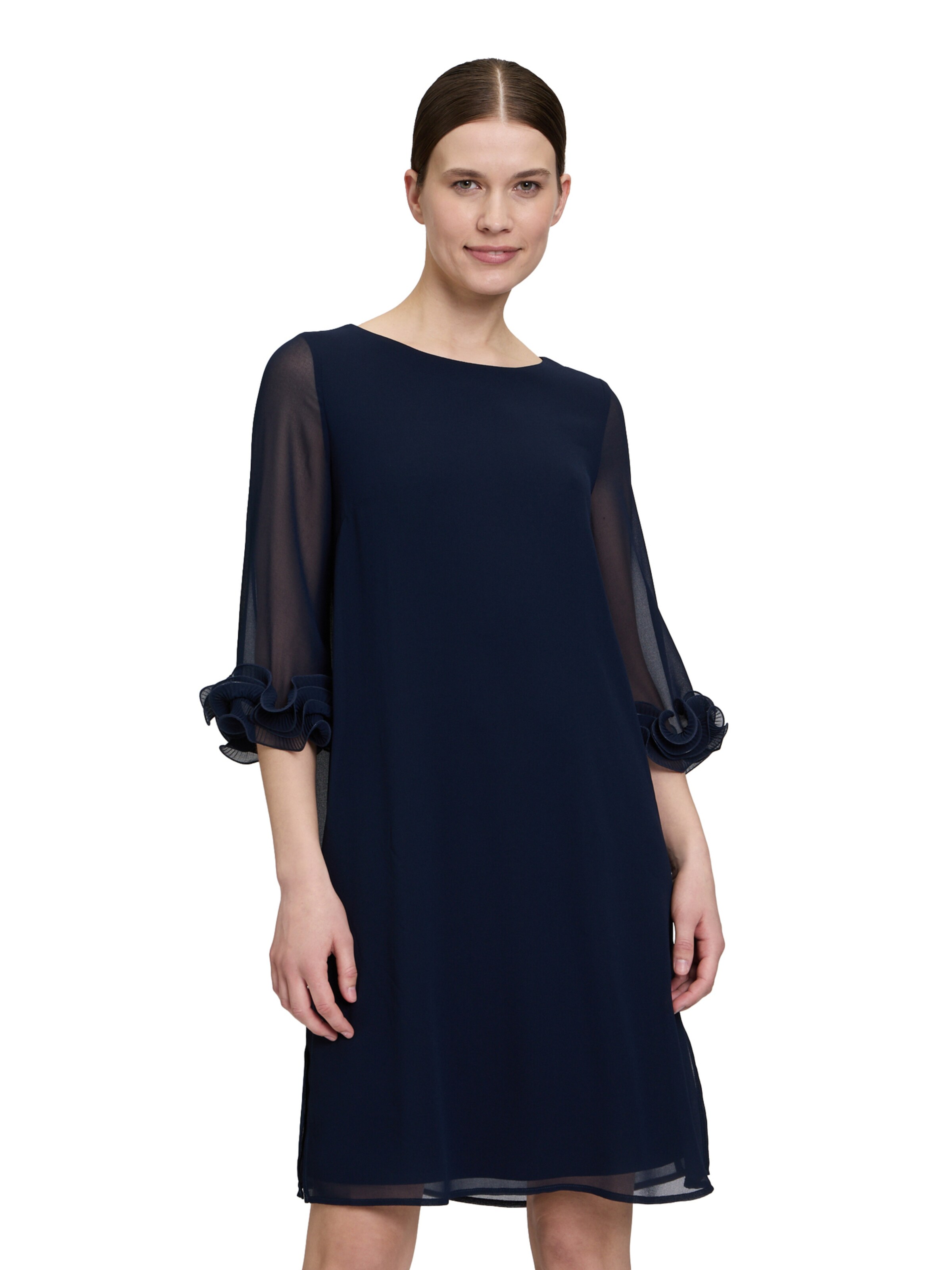 Robe Vera Mont en bleu : devant