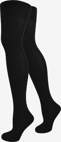 normani Over the Knee Socks in Black: front