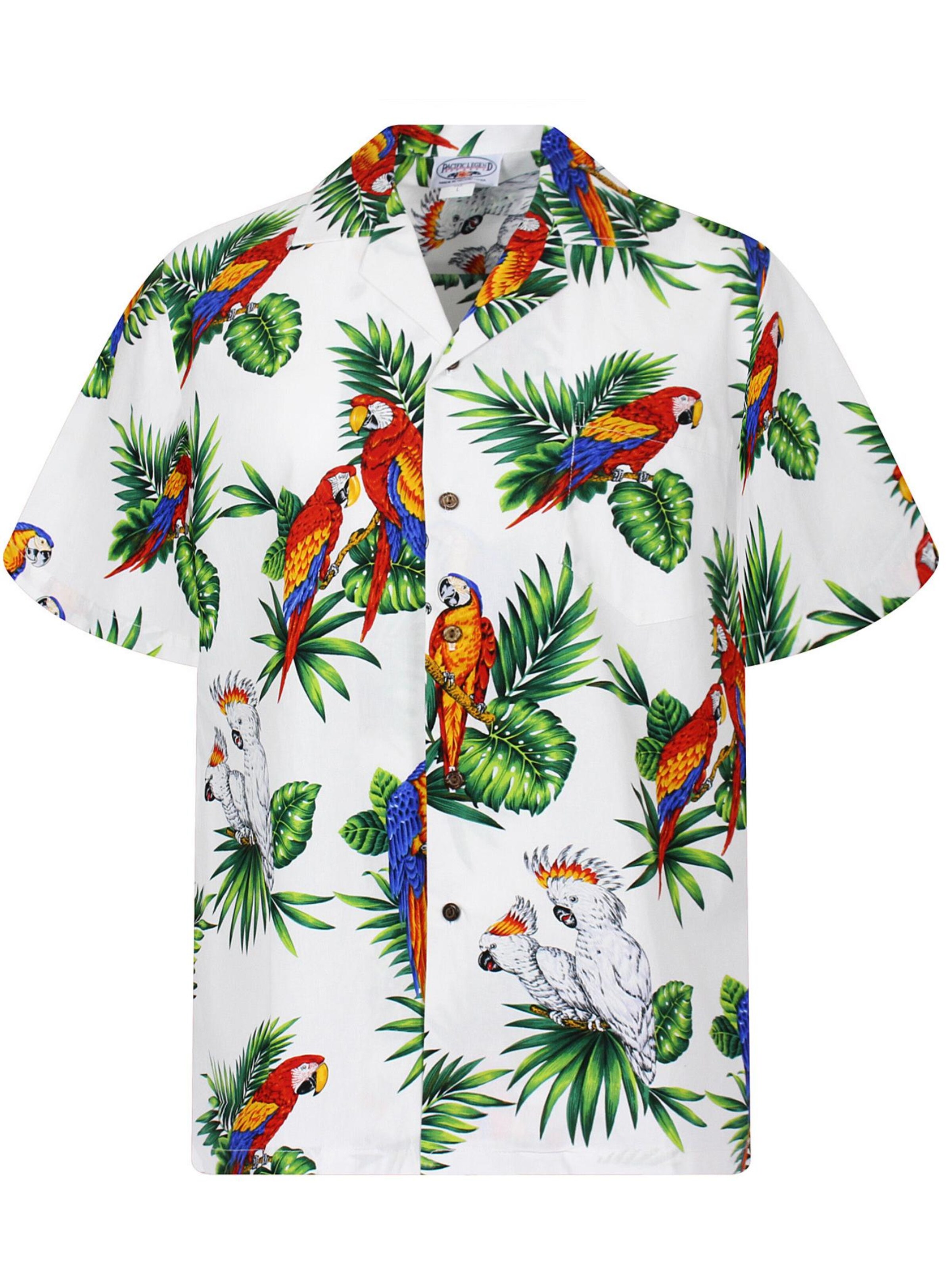 Pacific Legend Regular fit Button Up Shirt 'Kakadu' in White: front