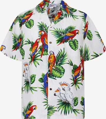 Pacific Legend Regular fit Button Up Shirt 'Kakadu' in White: front