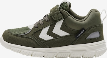 Hummel Sneakers in Groen: voorkant