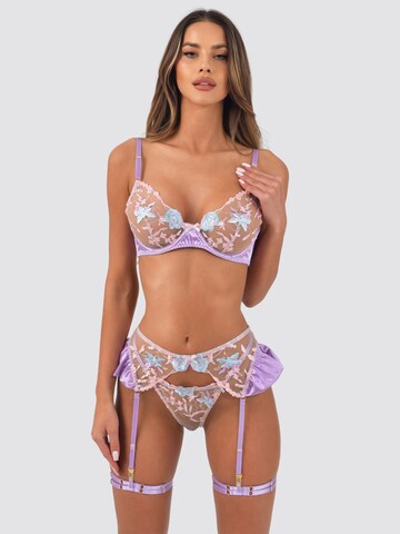 Carré Chic Balconette Underwear Sets in Purple