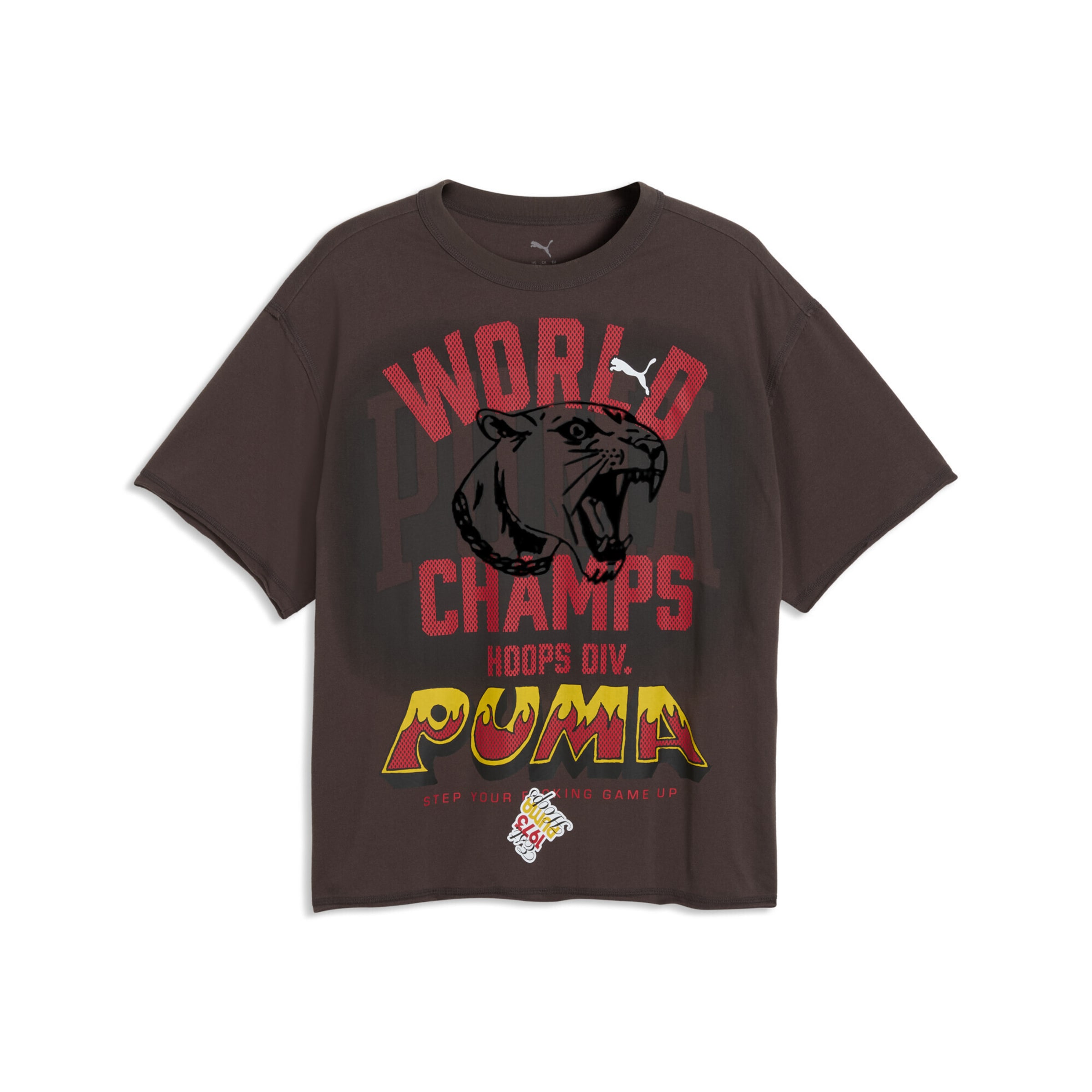 PUMA Shirt in Zwart: voorkant