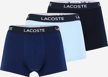 Boxers LACOSTE en bleu : devant