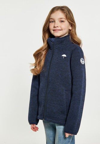 Schmuddelwedda Fleece jas in Blauw: voorkant