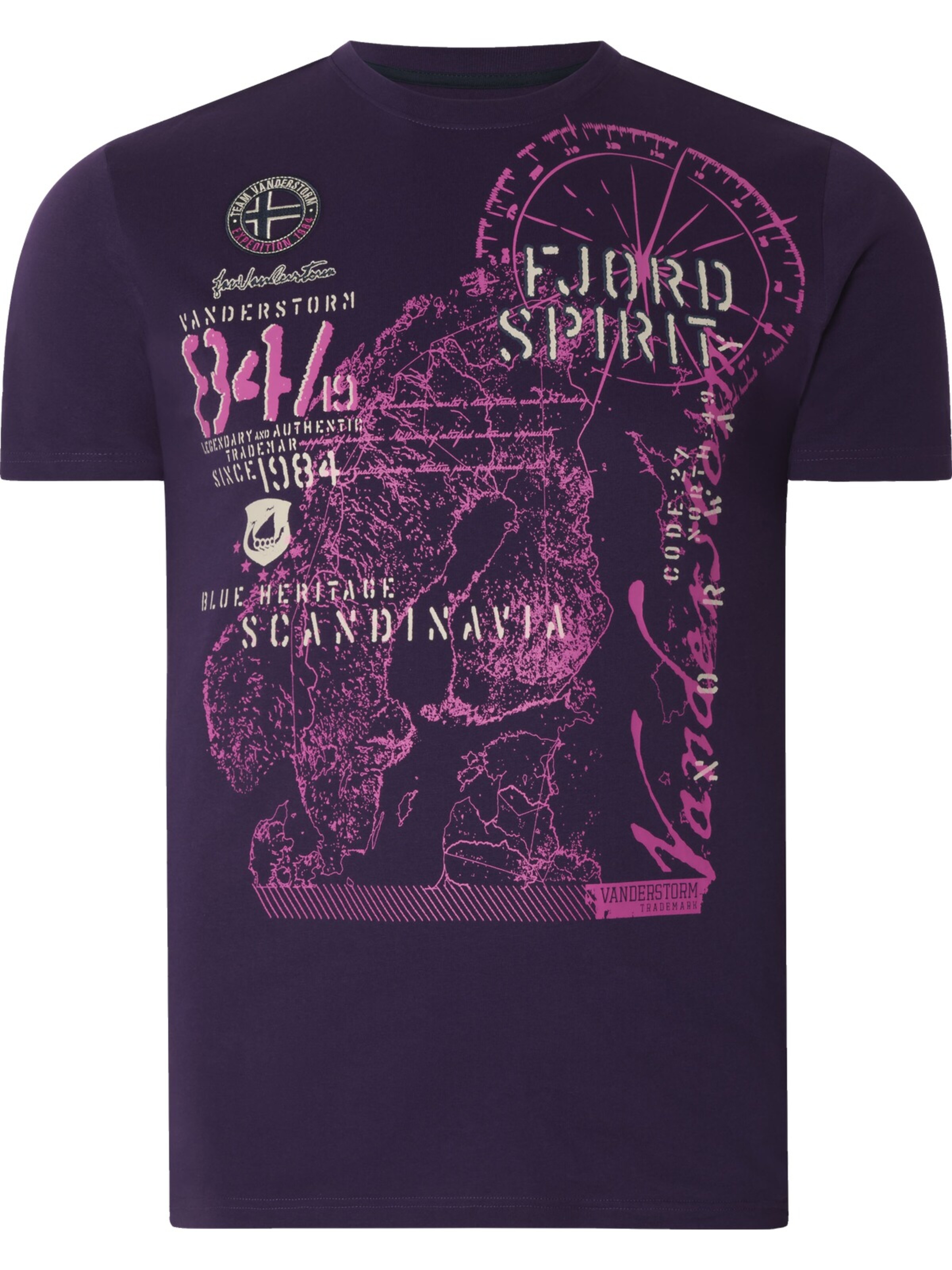 Jan Vanderstorm Shirt 'Dominik' in Purple: front