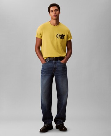 T-Shirt Calvin Klein Jeans en jaune