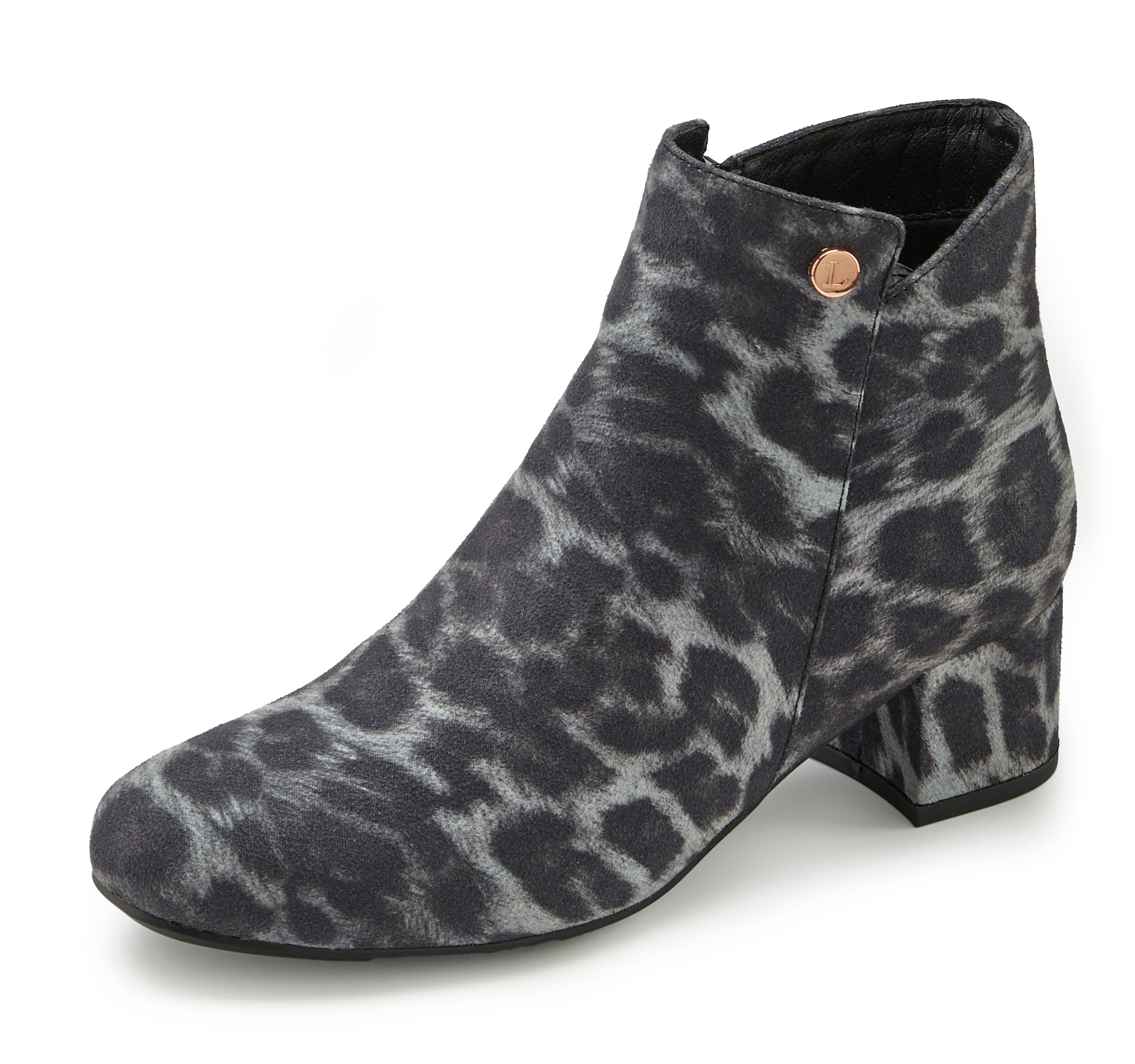 LASCANA Ankle Boots in Grey: front