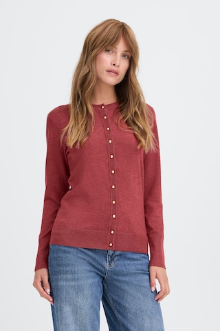 Cardigan 'PZSARA' Pulz en rouge : devant