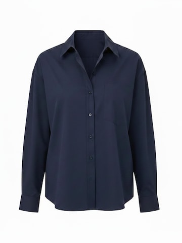 WEARABLE STORIES Bluse 'Tess' i blå: forside