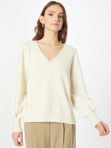 ICHI Sweater 'IHALPA' in Beige: front