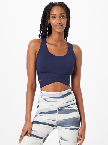 ABOUT YOU Sporttop 'Vicky' in Blauw: voorkant