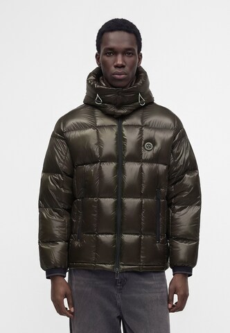 ARMANI EXCHANGE Зимняя куртка в Зеленый: спереди