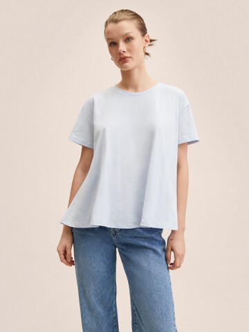 MANGO Shirt 'PANUELO' in Blauw: voorkant