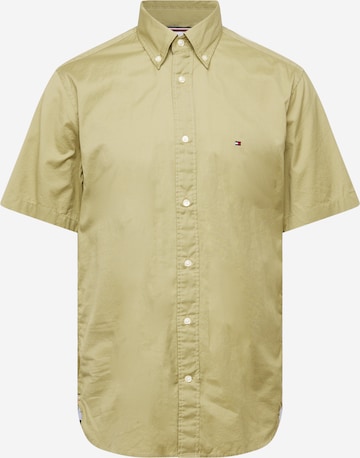 Coupe regular Chemise TOMMY HILFIGER en vert : devant