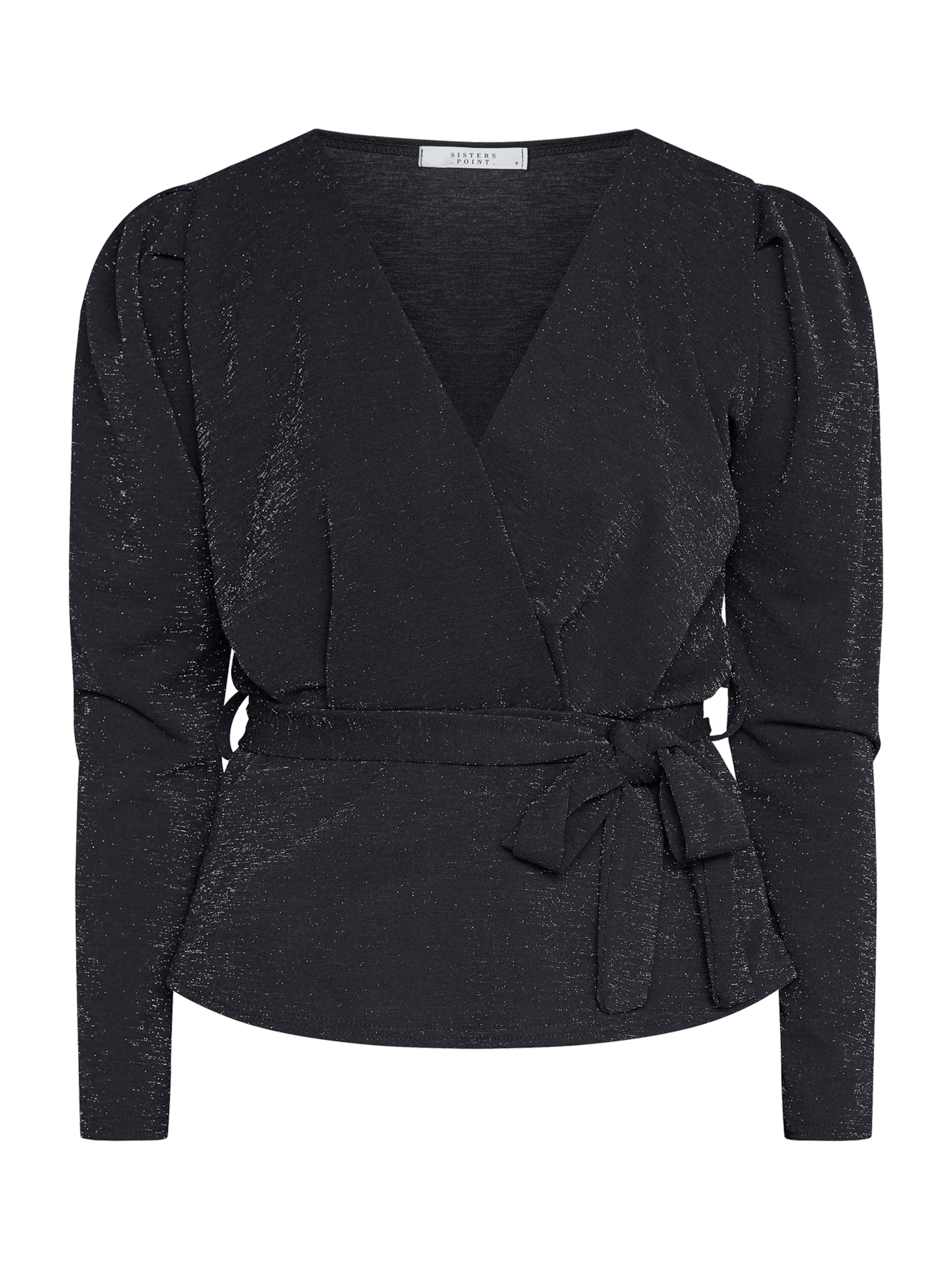 SISTERS POINT Blúzka 'NASA' - Čierna: predná strana