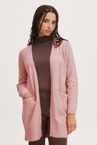 ICHI Knit Cardigan 'KAMARA' in Pink: front