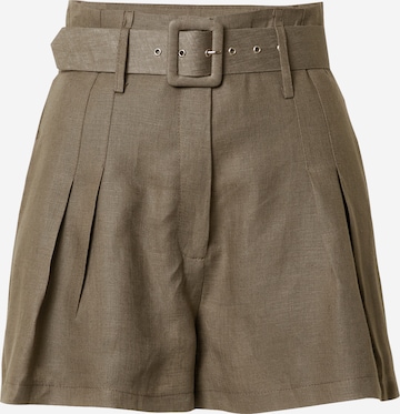 KAN Wide Leg Shorts 'CHESTNUT' in Grün: predná strana