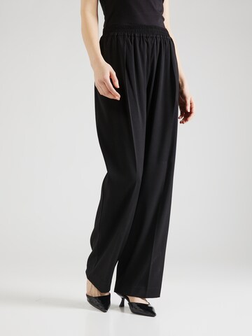 Samsøe Samsøe - Loosefit Pantalón de pinzas 'JULIA' en negro: frente