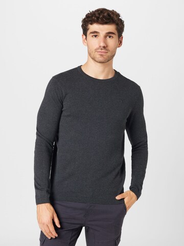 TOM TAILOR DENIM Pullover in Schwarz: predná strana