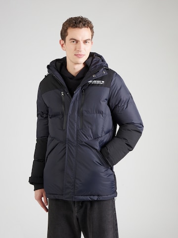 INDICODE Winter Parka 'Kayce' in Blue: front