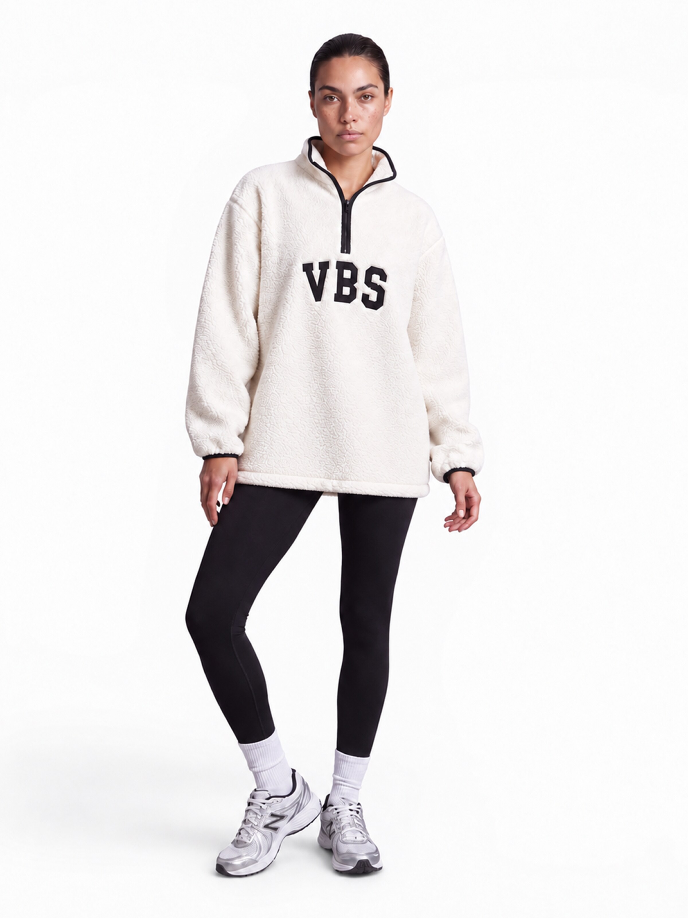 V!BE STUD!OS Sweater in White