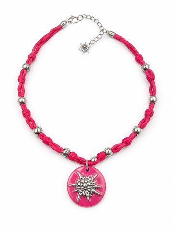 Allgäu Rebell Necklace 'Maria' in Pink: front