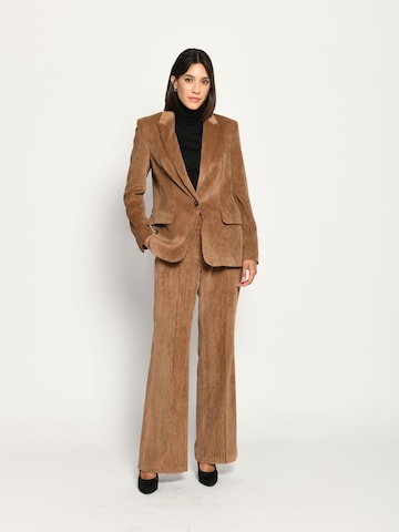 White Label by RoFa Flared Pants in Brown
