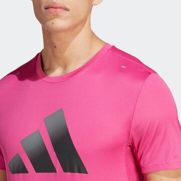 ADIDAS PERFORMANCE Performance Shirt 'Run Icons' in Pink