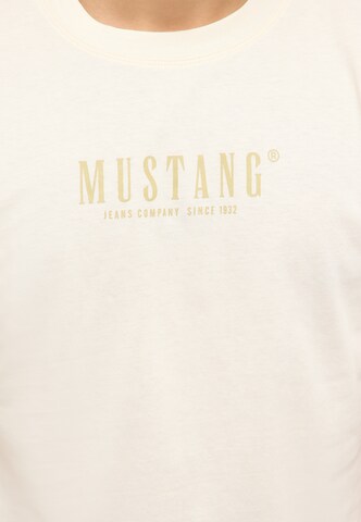 MUSTANG T-Shirt 'Style Austin' in Weiß