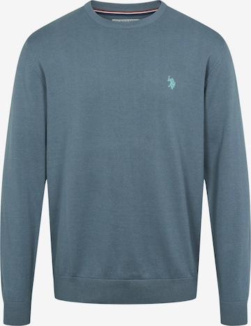 U.S. POLO ASSN. Trui 'Adair' in Blauw: voorkant