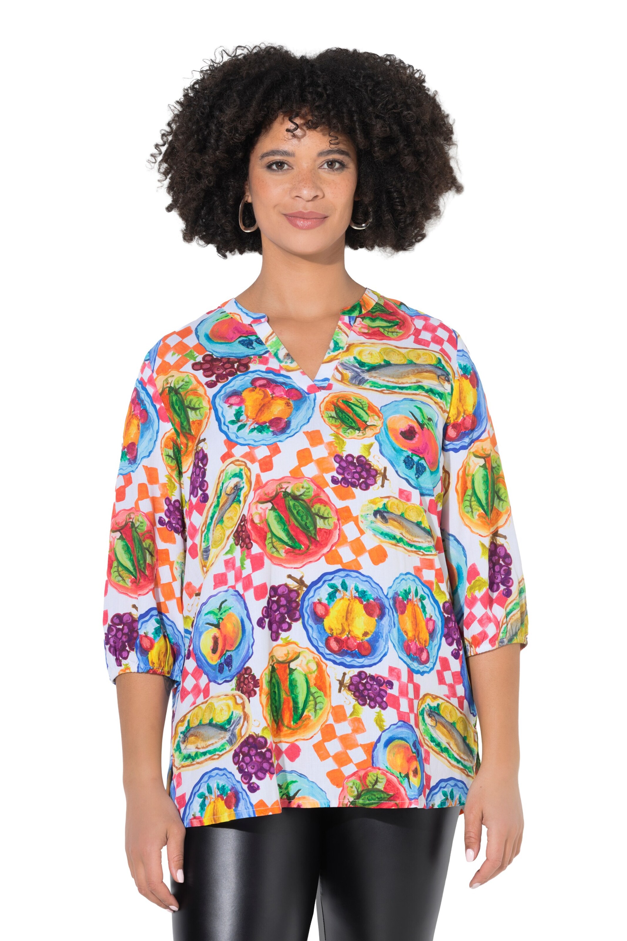Angel of Style Bluse in Mischfarben: Vorderseite