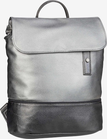 ZWEI Backpack 'Jana JR13' in Silver: front