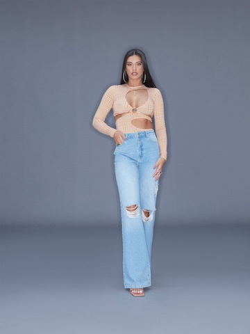 ABOUT YOU x Antonia Wide leg Jeans 'Tara' in Blue