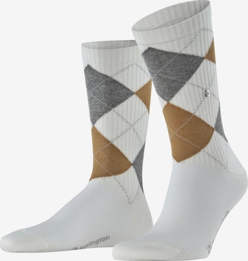 BURLINGTON Socks 'Rib Court' in White: front