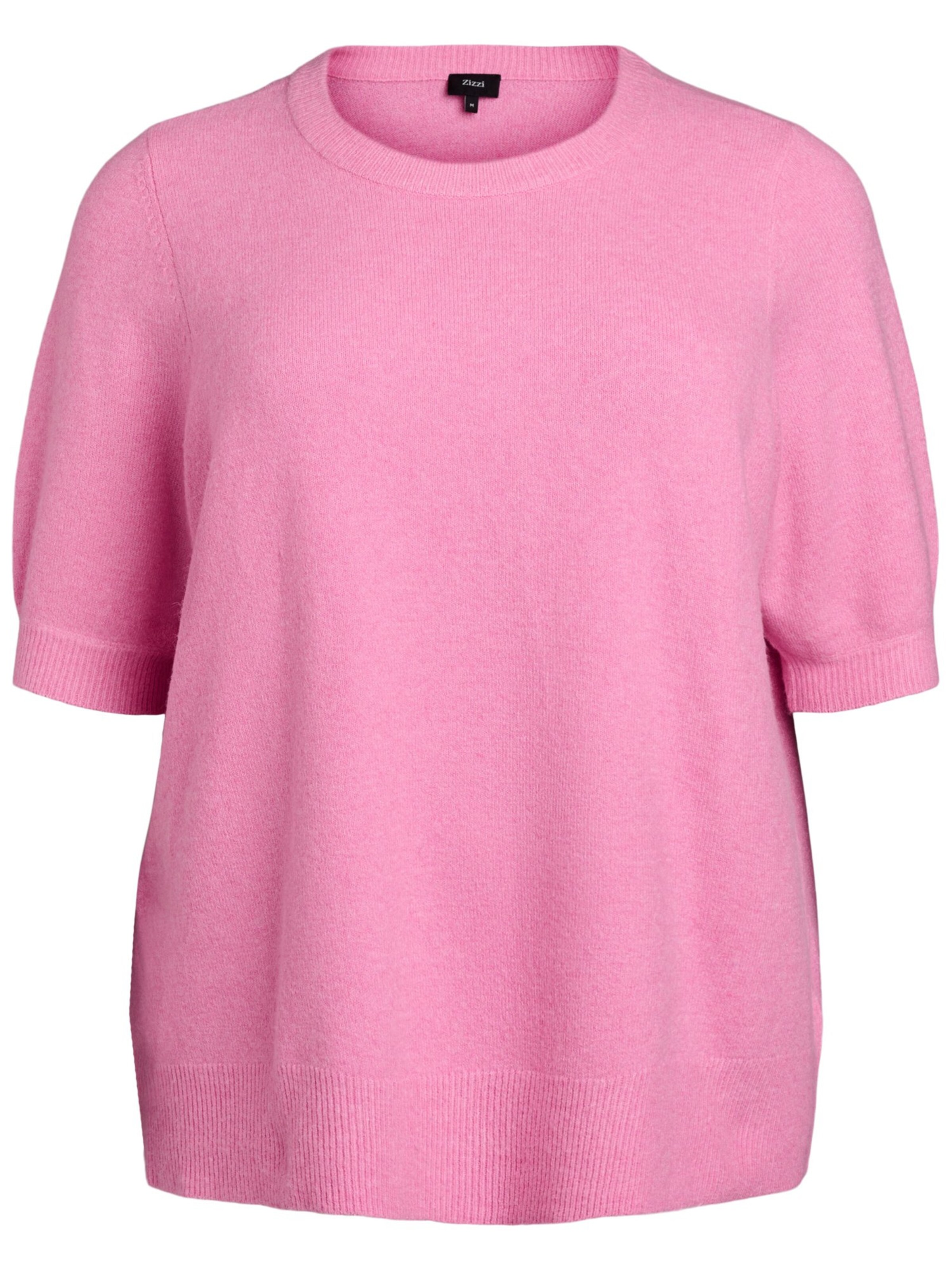 Pullover 'Casunny'' di Zizzi in rosa: frontale