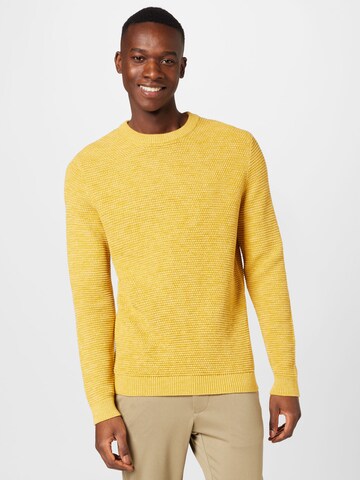 Pull-over 'Vince' SELECTED HOMME en jaune : devant