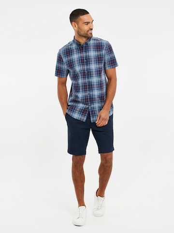 Threadbare - Regular Fit Camisa 'Marcello' em azul