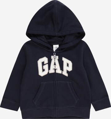 GAP Кофта на молнии в Синий: спереди