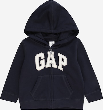 GAP Zip-Up Hoodie in Blue: front