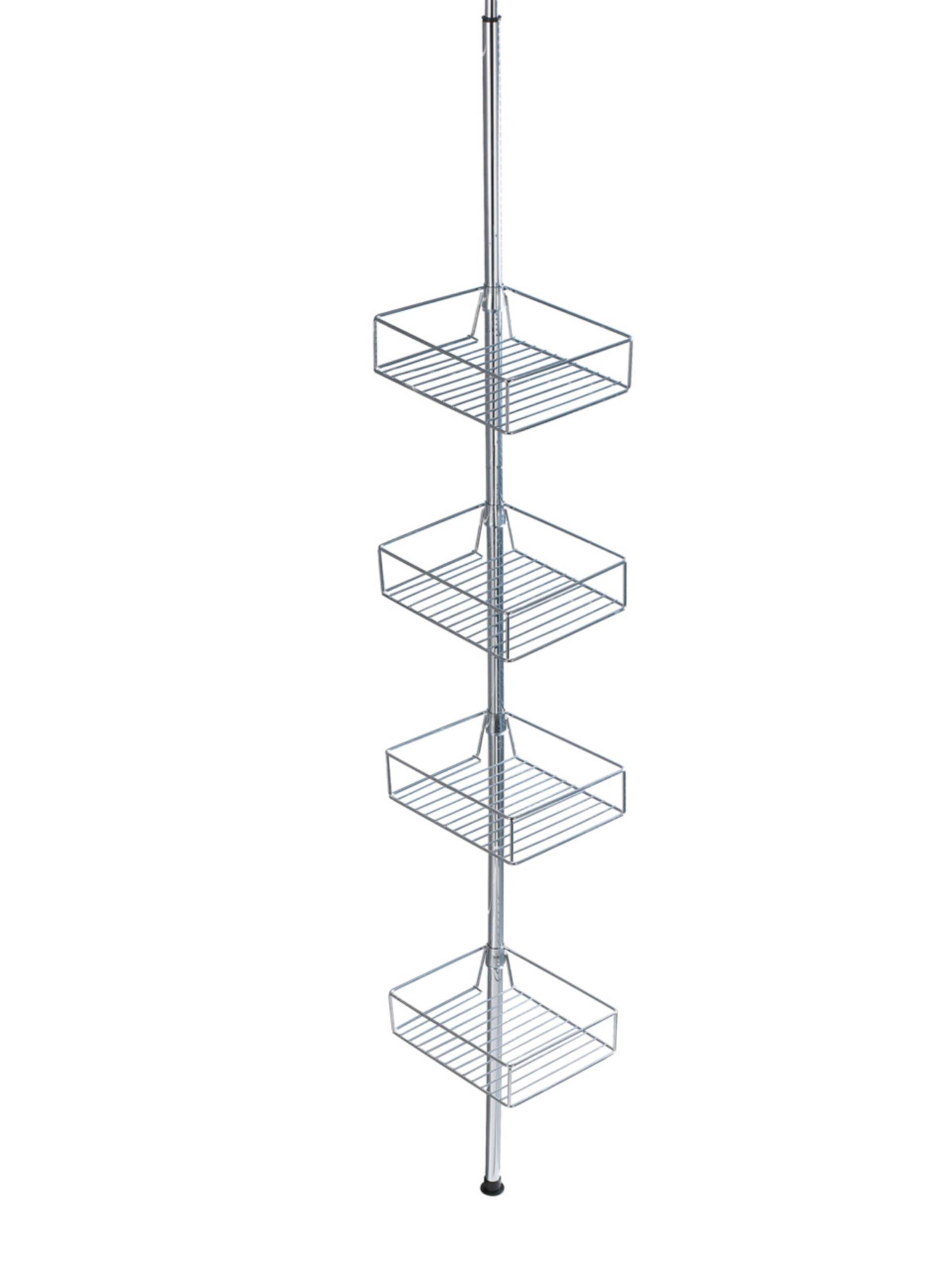 Wenko Shower Accessories 'Domaso' in Silver: front