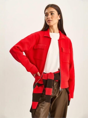 Bianco Lucci - Casaco de malha em vermelho