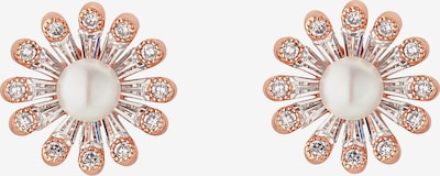 Heideman Ohrringe 'Akela' in rosegold / perlweiß, Produktansicht