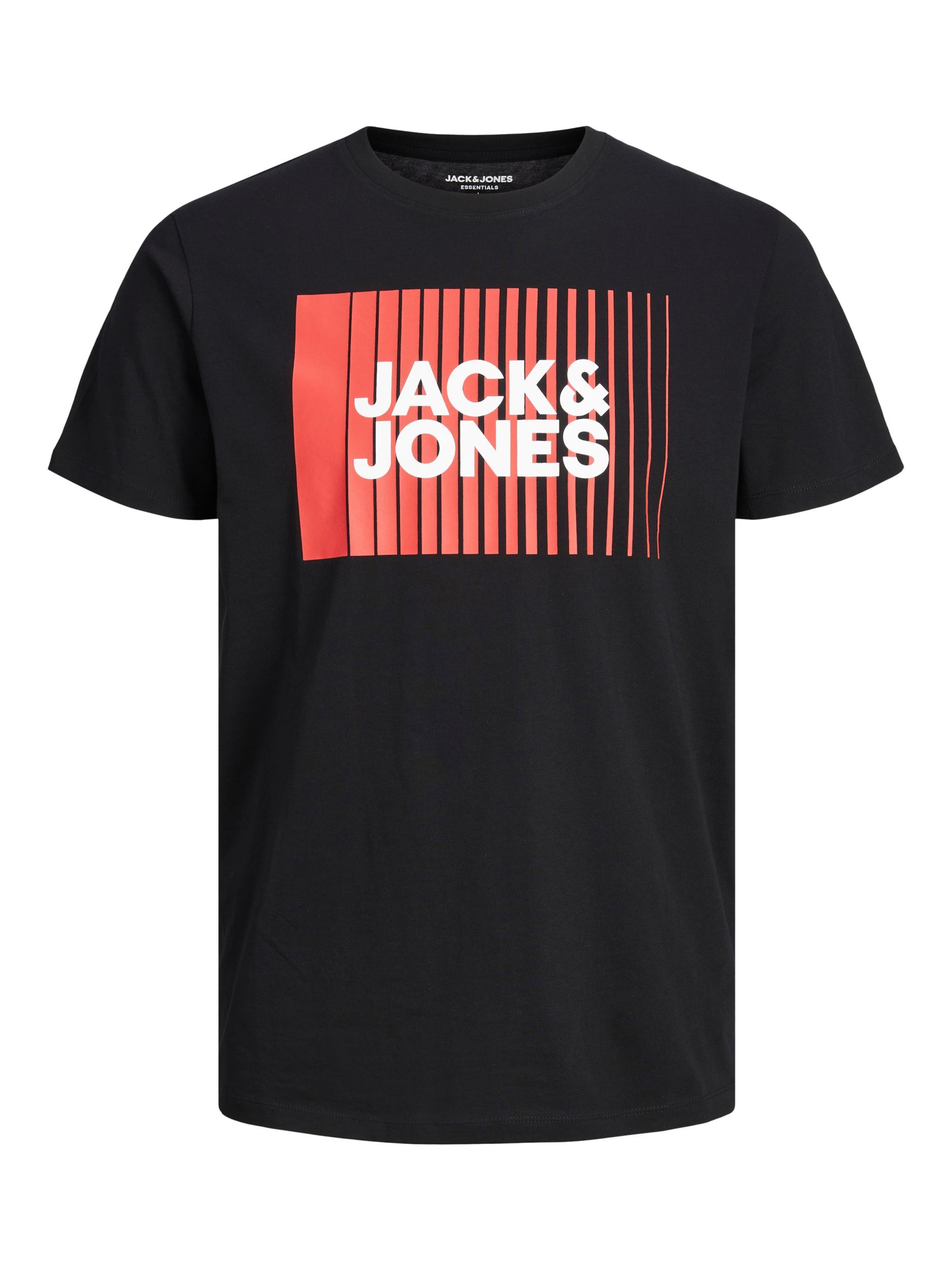 JACK & JONES Μπλουζάκι σε μαύρο: μπροστά
