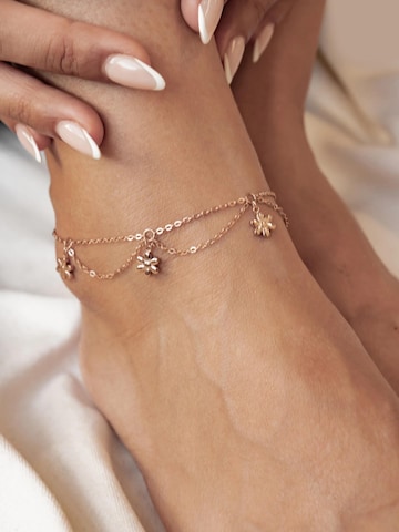 Bijoux de pied 'Daisy Flower' Hey Happiness en or : devant