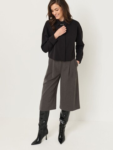 Tamaris Loose fit Pleat-front trousers in Grey