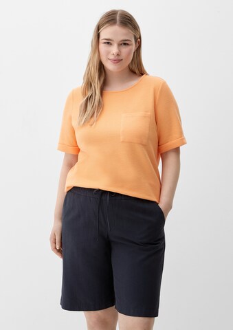 T-shirt TRIANGLE en orange : devant