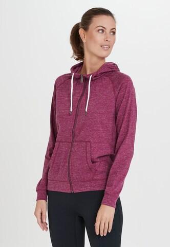 Athlecia Athletic Zip-Up Hoodie 'Coroglen' in Mixed colors: front