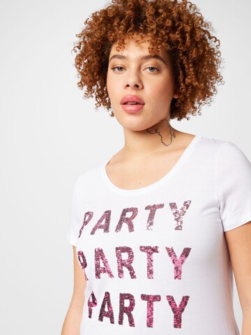 Key Largo Shirt 'PARTY' in White