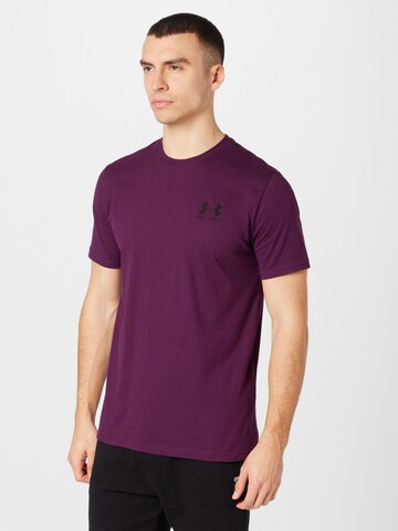 UNDER ARMOUR Funkční tričko – fialová: přední strana